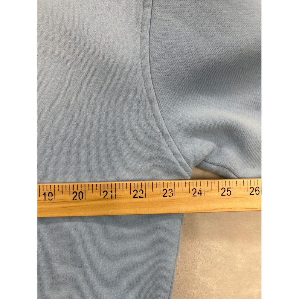 White Fox Hoodie Sweatshirt Womens S/M Light Blue Pink Graphic With Love Era 8.5 - Picture 5 of 6